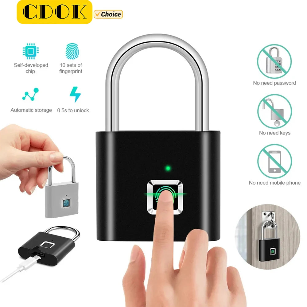 fingerprint padlock